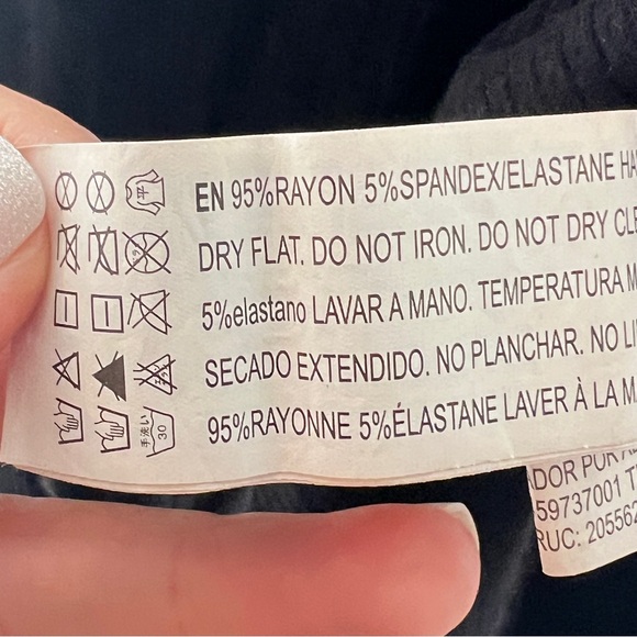 Forever 21 black ribbed cold shoulder bodysuit top size large L B178 - Picture 3 of 4